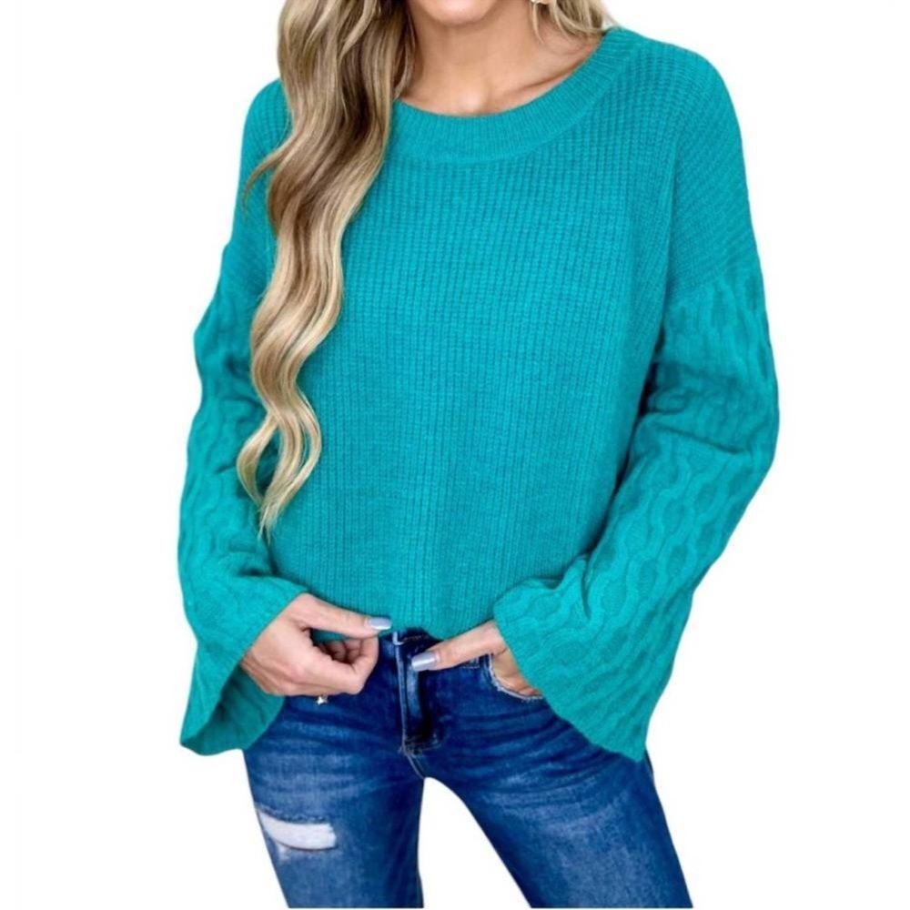 Umgee Jade green spare your feelings sweater NWT